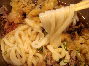 080514_踊るうどん「肉まいたけ天ぶっかけ」