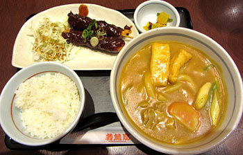 160602_若鯱家「カレーうどん定食」